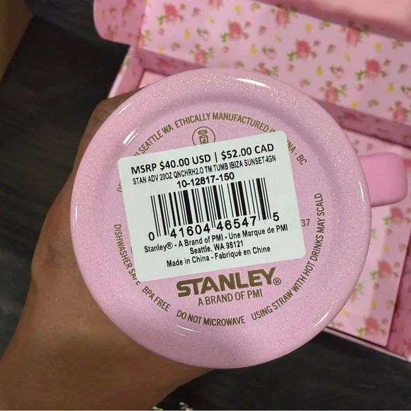 NWT Stanley x LoveShackFancy Quencher H2.0 FlowState 20 oz - Ibiza Sunset - Picture 11 of 12